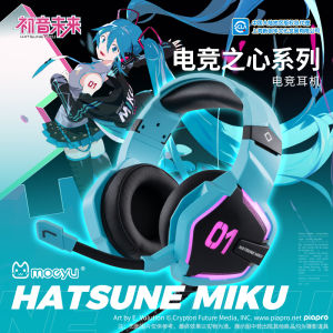 Lucky Stone Initial Heart Esports Headset Wired Overhead Design Gaming Earphones for Digital Electronics And Anime Fans