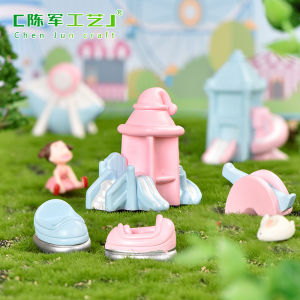 Decoration Accessories and Decorations Ferris Wheel Slide Trojan Horse New Arrival Amusement Park Micro Landscape Gardening DIY Cake Decoration