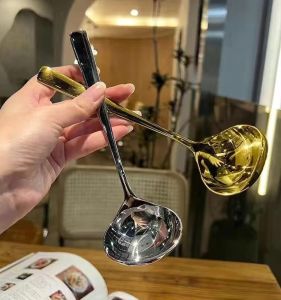 Thìa Canh Bằng Thép Không Gỉ 304 Dày Dùng Trong Gia Đình Thìa Ăn Súp Dài Thìa Ăn Mì Thìa Dùng Để Múc Súp Dụng Cụ Nhà Bếp