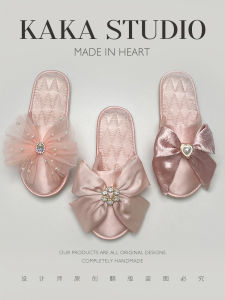 Giày Lười Satin Đính Đá Pha Lê Sang Trọng Giày Lười Đế Bằng Chống Trượt Cho Nữ Giày Lười Mùa Hè Cho Nữ Giày Lười Đế Bằng