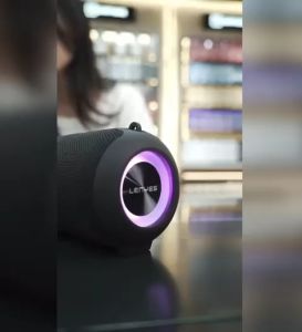 LOS - Speaker LENYES S825 Colorfull Lights Wireless Speaker Bluetooth 5.3 Portable Hifi Stereo DSP TWS