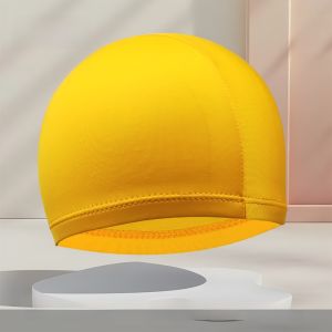 Comfortable Nylon Swimming Cap Black Floral Pattern Non-Choking for Adults And Children Men Women Thermal Spring Water Swim Cap