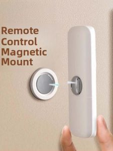 Remote Control Wall Mount Strong Magnetic Absorption Storage Organizer No Drilling Required Plastic Adhesive Hook Holder