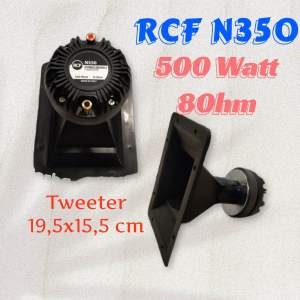 RCF Tweeter N 350 - Driver RCF N 350 plus Horn 19x15 Bahan PVC Tebal 80HM 500 Watt