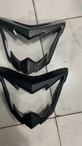 Headlight Mask Cover For Sniper150 Crabon/Black