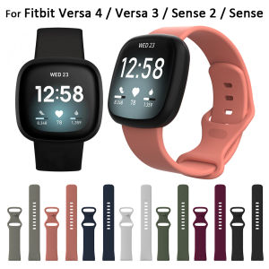 For Fitbit Versa 4 versa 3 sense 2 strap silicone soft classic smart watch band straps