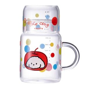 CAROTE | High Aesthetics Female Glass Water Bottle with Lid