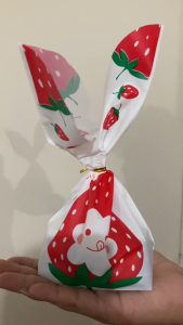 10PCS Bunny Ear Cookie Candy Loot Bag Giveaway Plastic bags souvenir gift bags
