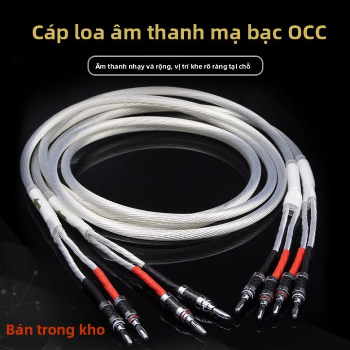 Dây Loa Âm Thanh Hi-Fi Bằng Bạc Đơn Chất Lượng Cao 5NOCC Dây Dẫn Trước ...