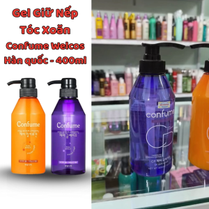 Gel Giữ Nếp Tóc Xoăn Confume Welcos Hàn quốc - 400ml gel vuốt tóc nam nữ Chính Hãng.