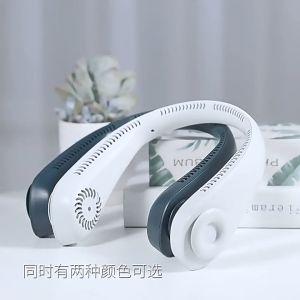 Phop Phon Benmax 🔥พร้อมส่ง🔥 พัดลมห้อยคอ/คล้องคอ/พกพา/ระบายความร้อน 5 ระดับ LED ชาร์จUSB, ปรับลมได้ สำหรับบ้าน