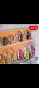 OHHDEER Beg Plastik Zip Food Grade Dengan Label Tulis Double Seal | Reusable Freezer Zip Sealing Bag