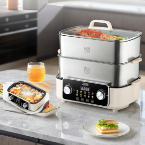 JIEXG | Multi-Functional Stainless Steel Electric Steamer Large Capacity