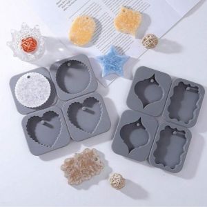 Silicone Wax Sachet Mold Scented Air Fresheners For Cars Closets Bathroom Keychain Epoxy Casting DIY Handicrafts Pendant Crafts