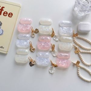 หูฟังมุกเคสสำหรับ Airpods 4 Pro 2ฝาครอบป้องกันหูฟังสำหรับ Apple Airpod Pro 2 1เคสรุ่น3rd