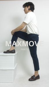 CU PANTS กางเกงขาเต่อ "นุ่ม ยืด สบาย ไม่หด" กางเกงทำงาน ชิโน 5ส่วน ทรง Slim fit  รุ่น Max Move Ankle Pants.