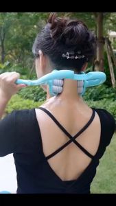 Neck Massager Neck Massage Roller Handheld Massager Shoulder Massage Pain Relief Urut Leher Pengerut Bahu therapy 颈部按摩