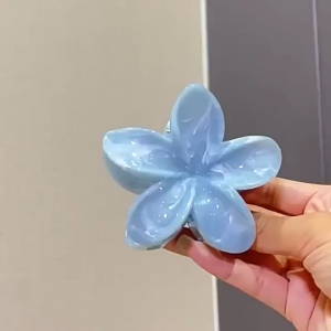 Hawaiian style sweet frangipani Flower shark clip