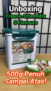 Makanan Kucing Beku-Kering 100% Daging Asli | Snek Kucing Premium  | Treat Kucing Sihat & Semula Jadi High Protein