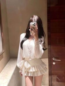 CHANGTONG | Đầm Thon Gọn Cổ V Thời Trang Dịu Dàng