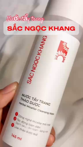Combo 2 Làm Sạch - Cân Bằng Da Sắc Ngọc Khang: Nước Tẩy Trang 145ml + Nước Hoa Hồng 145ml II