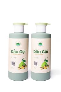 Dầu gội Hà Thủ Ô bưởi gừng 500ml Thảo mộc Kim Nhan (Đồng Quê)