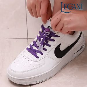 Bộ Dây Giày Co Giãn Kèm Phụ Kiện Khóa Dây Giày Không Cần Buộc Thắt Giày Thể Thao Bata Ngoài Trời Legaxi