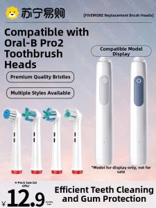 Automatic round Head Electric Toothbrush Replacement Head Deep Cleaning Suitable for OralB EuroB Pro2 Fivemore Adult Hardness