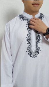 Jubah Gamis Pria Dewasa Panjang Muslim Bordir BK