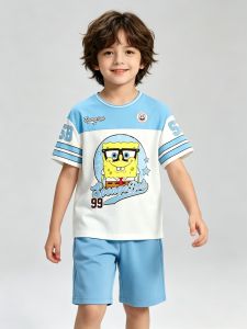 Hot Toys | Summer SpongeBob SquarePants 3D Print Cartoon Hip Men Women Tee Adults Children Boy Gril Top Kids Parent Child Quick dry Tshirt
