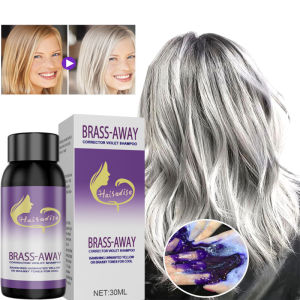 EELHOE | Color Fixing Hair Dye Shampoo to Cover Gray Hair Fade Yellow After Bleach Hair Shampoo Non-irritating Purple Shampoo for Blonde