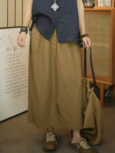 Shalldoer | Váy ngắn chữ A cạp cao màu trơn thời trang thường ngày cho nữ mùa hè 2025 Váy đơn nút thiết kế thanh lịch mới của thương hiệu Xiangduor