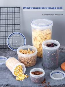 Portable round Mini Sealed Plastic Food Storage Box Lock N Lock Preservation Container Fruit Special Use Adult Kitchen Utensil
