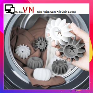 COMBO 10 Bóng Giặt Silicon Chống Rối Quần Áo Loại Bỏ Lông Thú Cưng Cho Máy Giặt Tiện Lợi - Banh Giặt Chống Nhăn Chống Cuộn Quần Áo Đa Năng
