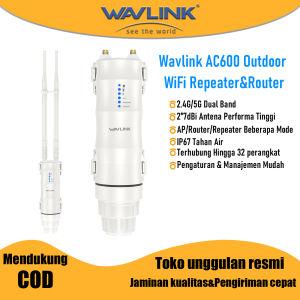 WAVLINK AC600 WiFi Repeater Extender Penguat Sinyal Jarak Jauh Luar Ruangan Router Untuk Di Rumah