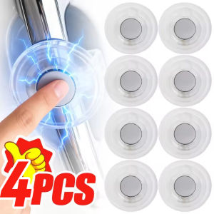 4PCS 2 in 1 Car Static Eliminator Bumper Anti Collision Pad Silicone Door Edge Guard Protector Universal Auto Styling Accessories