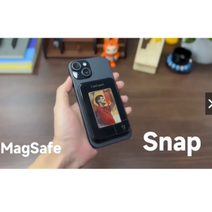 (MY) LionShield NFC Picture Magnetic Card Holder Wallet Snap Stand Art E-Ink Projection