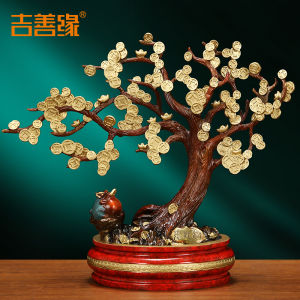 Ji Shanyuan | Bức Tượng Cây Tài Lộc Trang Trí
