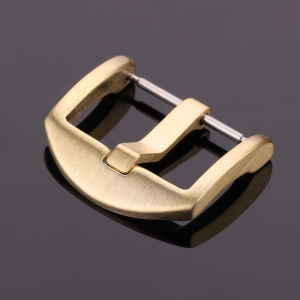 Solid Brass Watch Band Clasp Yellow Copper Pin Buckle Bracelet for 18mm 20mm 22mm 24mm Watchbands Unique Strap Accessory