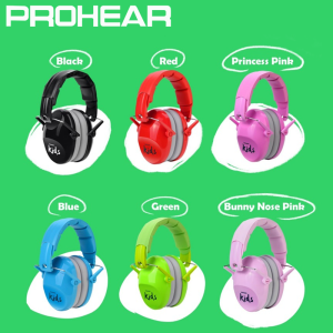 PROHEAR Kids Earmuffs Set Passive Noise Reduction Ear Protection Cute Cartoon Hearing Protectors for Autism Children Travel Gift