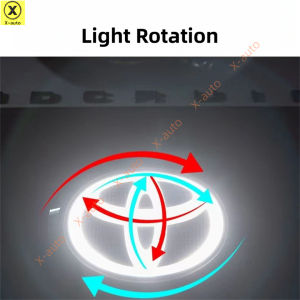 Mesmerizing Dynamic LED Grille Emblem Logo Badge Light with Animation for Toyota - Fits Land Cruiser and Prado - 19x13cm