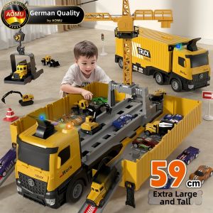 Alloy Construction Vehicle Toy Set for Boys