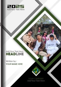 Sampul Buku Makalah Dalam Bentuk Template PPT Ukuran A4