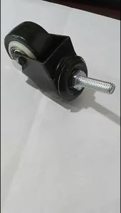 ZEO PVC Wheel Swivel Caster Wheel 1.5" Brake Wheel Trolley Silent Wheels
