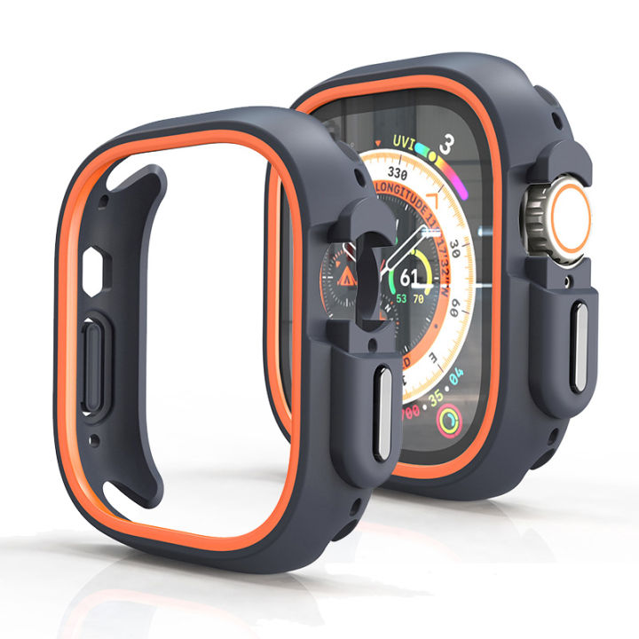 For Apple Watch Ultra 49mm 44mm 45mm 41mm Soft TPU Protective Case Silicone Bumper Cases Cover