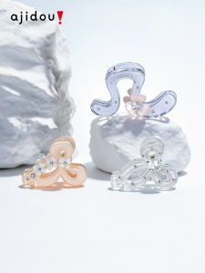 ajidou | Kẹp Tóc Hình Cá Mập Pi Ice Crystal White Cho Kiểu Tóc Búi