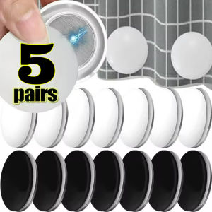 5Pairs Magnetic Shower Curtain Weights Waterproof Magnetic Buckle Fridge Tablecloth Magnet Button Reusable Nailless Curtain Clips