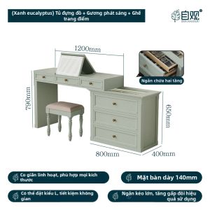 Bàn Trang Điểm Góc Đa Năng Có Gương