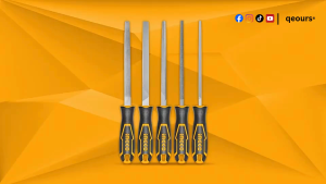 INGCO 5PCS STEEL FILE SET | FLAT HALF ROUND ROUND TRIANGLE & SQUARE | HKTFS0508