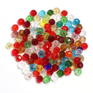 50-150Pcs 3-10mm Glass Bicone Shaped Beads Faceted Crystal Beads for for Jewelry Making Bracelet Nacklace Earrings DIY Beading